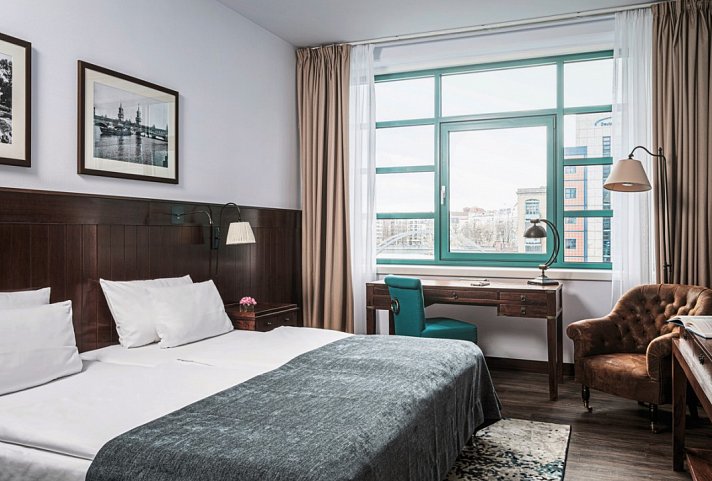AMERON Hotel ABION Spreebogen Waterside - Wohnbeispiel Deluxe Maritim Zimmer (Zimmercodierung DD1)