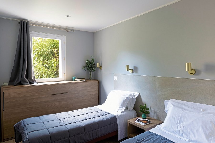 Résidence Marina d'Oru - Wohnbeispiel Appartement 2 Schlafzimmer ca. 42 qm (Zimmercodierung OB1)