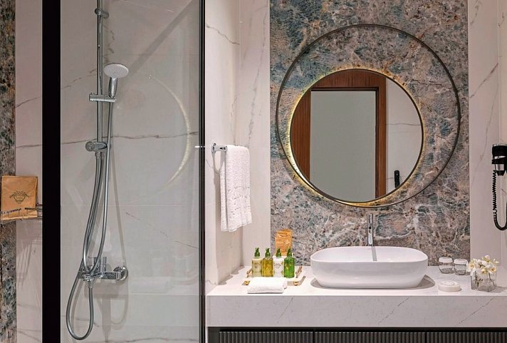 Vogue Hotel Supreme Bodrum - Beispiel Bad Doppelzimmer Superior (Zimmercodierungen DSL, DCL, DSM & DCM)