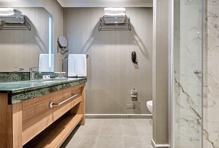 La Blanche Island Bodrum - Beispiel Bad Doppelzimmer (Zimmercodierungen DBL, DCL, DS1, DBM & DCM)