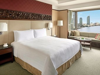 Shangri-La Hotel Bangkok - Wohnbeispiel Deluxe River View (Zimmercodierung UD3)