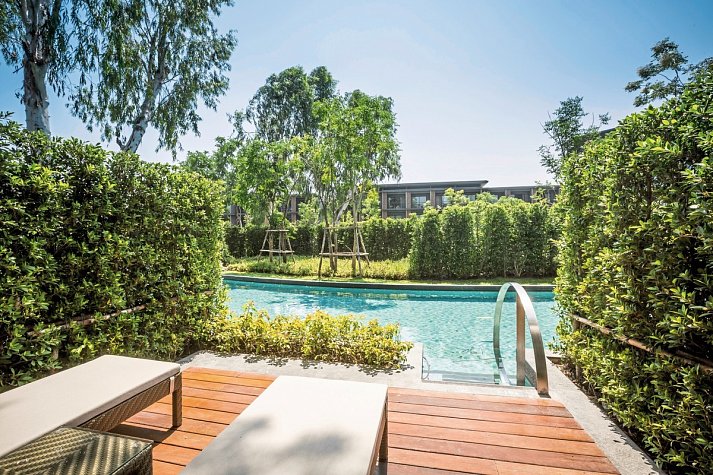 Hua Hin Marriott Resort & Spa - Terrassenbeispiel Deluxe Pool Access (Zimmercodierung UDQ)