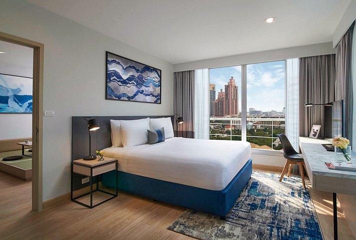 Shama Lakeview Asoke Bangkok - Wohnbeispiel One Bedroom Lakeview (Zimmercodierung WM1)