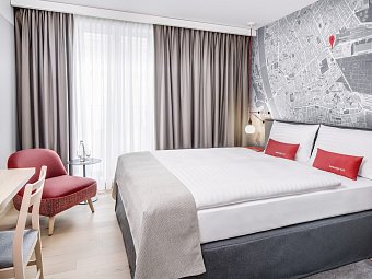 IntercityHotel Budapest - Wohnbeispiel Doppelzimmer Superior (Zimmercodierungen DS1 & DC1)