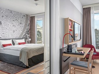 IntercityHotel Budapest - Wohnbeispiel Doppelzimmer Superior (Zimmercodierungen DS1 & DC1)