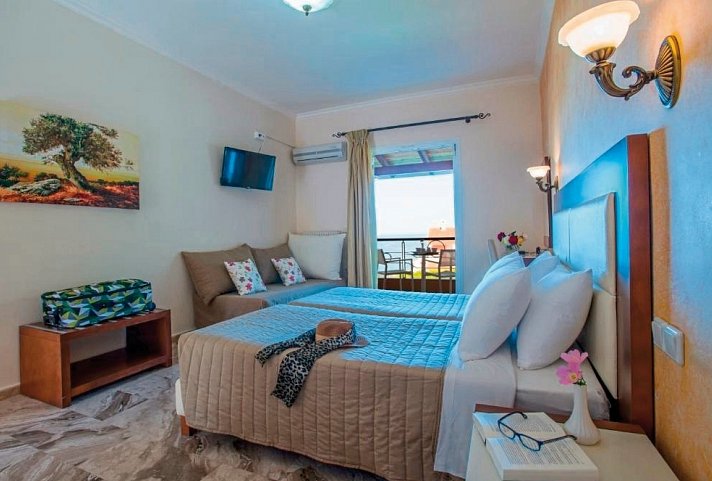 Philoxenia - Wohnbeispiel Doppelzimmer Meerblick (Zimmercodierung D1M)