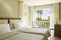Mon Repos Palace - Wohnbeispiel Doppelzimmer Deluxe seitl. Meerblick (Zimmercodierung DDN)