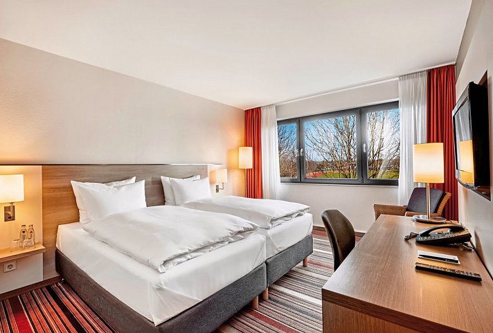 H+ Hotel Bochum - Wohnbeispiel Doppelzimmer (Zimmercodierungen DB1 & DC2)