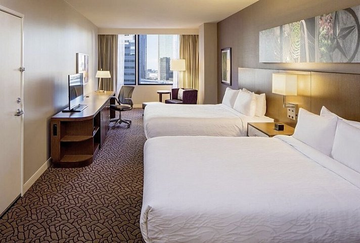 Hilton Garden Inn Downtown Dallas - Wohnbeispiel Standard Room 2 Beds (Zimmercodierung UG4)