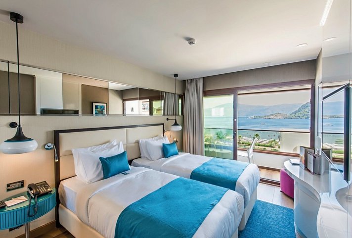 Elite World Marmaris - Wohnbeispiel Doppelzimmer Deluxe Meerblick (Zimmercodierung DDM)