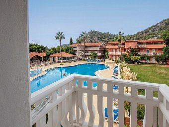 Turquoise Ölüdeniz - Beispiel Balkon Doppelzimmer Standard (Zimmercodierung DG1)