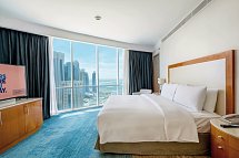 Hilton Doha Hotel - Wohnbeispiel Premium Sea View (Zimmercodierung UMM)