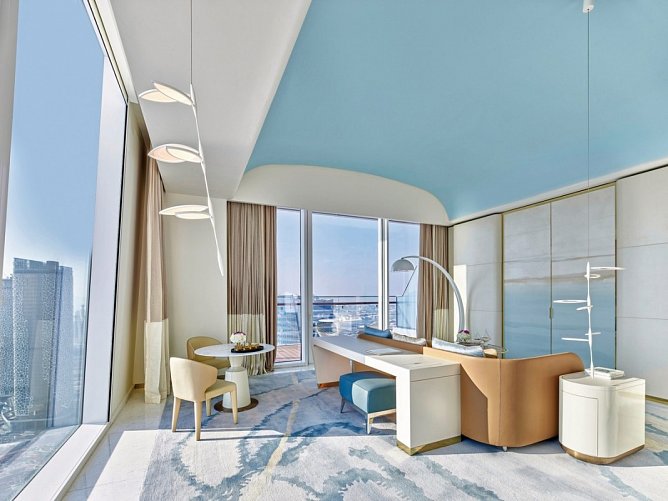 Fairmont Doha - Wohnbeispiel One Bedroom Gold Suite City View Balcony (Zimmercodierung WL1)
