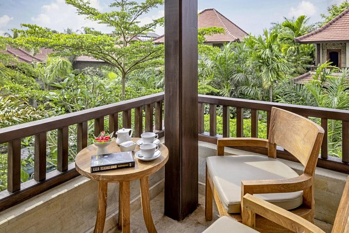 Sakti Garden Resort & Spa - Beispiel Balkon Deluxe Garden (Zimmercodierung UD1)