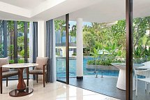 Le Meridien Bali Jimbaran - Beispiel Terrasse Aqua Studio S. Lagoon Access (Zimmercodierung WBQ)