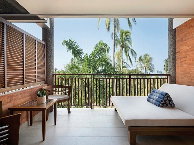 Paradisus by Meliá Bali - Beispiel Balkon Premier Garden View (Zimmercodierungen UMG, UM1, ULG & UL1)
