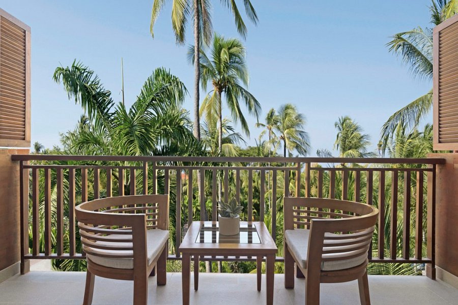 Paradisus by Meliá Bali - Beispiel Balkon Junior Suite Garden View (Zimmercodierungen JBG, JB1, JIG, JI1, JLG & JL1)