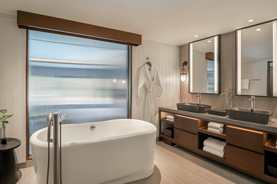 The Laguna A Luxury Collection Resort & Spa - Beispiel Bad Deluxe Studio Lagoon Access (Zimmercodierung SDQ)