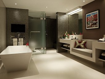 Double-Six Luxury Hotel - Badbeispiel Leisure Suite (Zimmercodierung WB1)