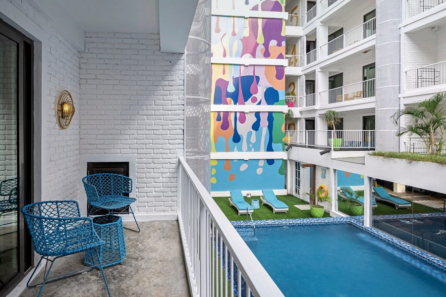 Viva Dash Hotel Seminyak - Beispiel Balkon Dash Deluxe (Zimmercodierung UD1)
