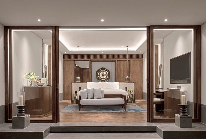 Intercontinental Bali Sanur Resort - Wohnbeispiel Junior Suite Garden View (Zimmercodierungen JBG & JBM)