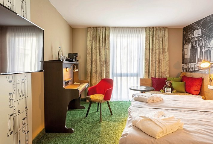 mightyTwice Hotel Dresden - Wohnbeispiel Doppelzimmer MIGHTY (Zimmercodierungen DB1 & DB2)