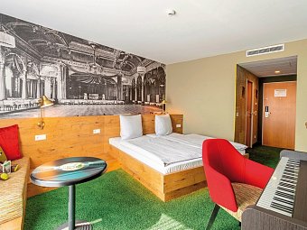 mightyTwice Hotel Dresden - Wohnbeispiel Doppelzimmer MIGHTY (Zimmercodierungen DB1 & DB2)