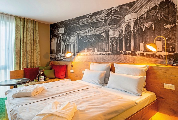 mightyTwice Hotel Dresden - Wohnbeispiel Doppelzimmer MIGHTY (Zimmercodierungen DB1 & DB2)