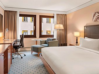 Hilton Dresden - Wohnbeispiel Doppelzimmer (Zimmercodierung DB1)