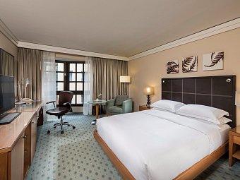 Hilton Dresden - Wohnbeispiel Doppelzimmer (Zimmercodierung DB1)