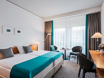 Dorint Hotel Dresden - Wohnbeispiel Doppelzimmer Standard (Zimmercodierungen DG1, DG2, UC1 & UC3)