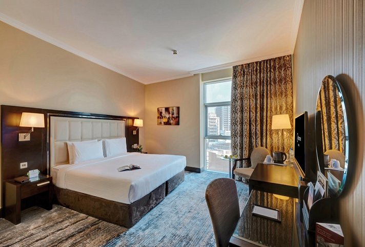 Copthorne Hotel Dubai - Wohnbeispiel Deluxe Suite One King Bed City View (Zimmercodierungen WB1 & UP2)