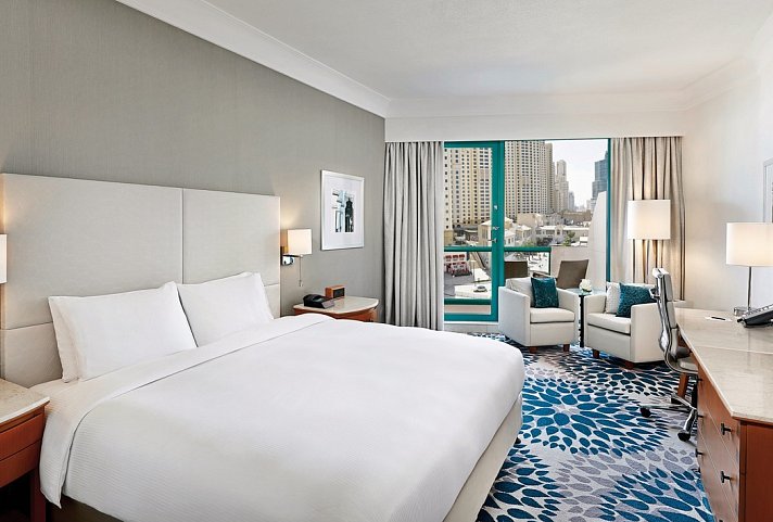 Hilton Dubai Jumeirah Resort - Wohnbeispiel Deluxe Walk View Room (Zimmercodierung UD1)