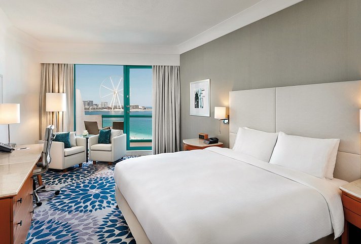 Hilton Dubai Jumeirah Resort - Wohnbeispiel Deluxe Sea View (Zimmercodierung UD3)