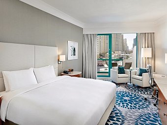 Hilton Dubai Jumeirah Resort - Wohnbeispiel Deluxe Walk View Room (Zimmercodierung UD1)