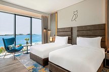 voco Dubai The Palm - Wohnbeispiel Palm Beach Front View Twin (Zimmercodierung DB1)