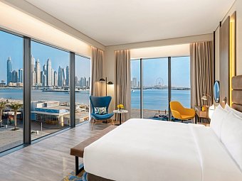 voco Dubai The Palm - Wohnbeispiel Panoramic Beach Front View (Zimmercodierung DB2)