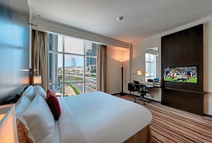 Radisson Blu Hotel Barsha Heights - Wohnbeispiel Spacious Room (Zimmercodierung DB2)