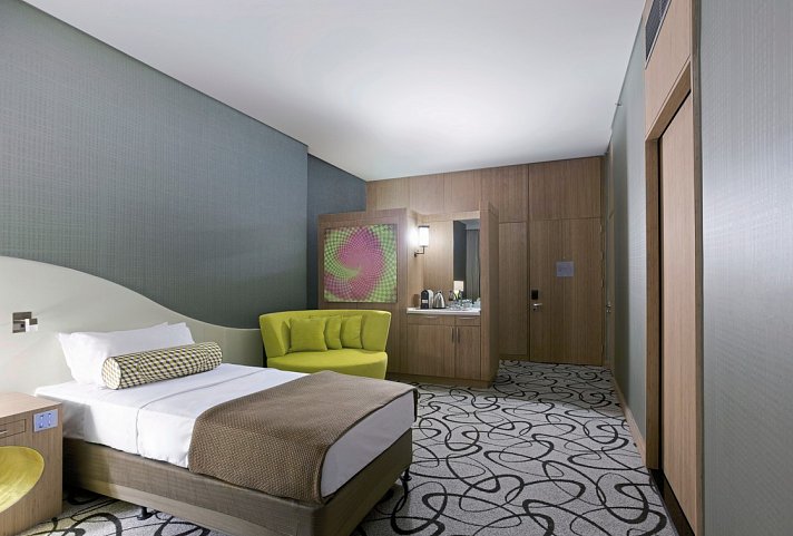 Sofitel Dubai Downtown - Wohnbeispiel Luxury Room (Zimmercodierungen DD1 & DD2)