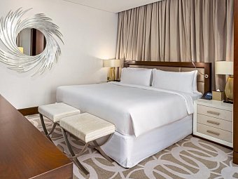 Hilton Dubai Al Habtoor City - Wohnbeispiel Junior Suite (Zimmercodierung JB1)