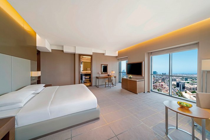 Hyatt Regency Dubai Creek Heights - Wohnbeispiel Deluxe King (Zimmercodierung DD1)