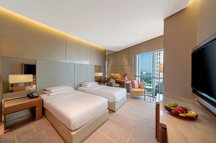 Hyatt Regency Dubai Creek Heights - Wohnbeispiel Creek View Room (Zimmercodierung DB2)