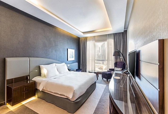 Radisson Blu Hotel, Dubai Waterfront - Wohnbeispiel Standard Room (Zimmercodierung DB1)