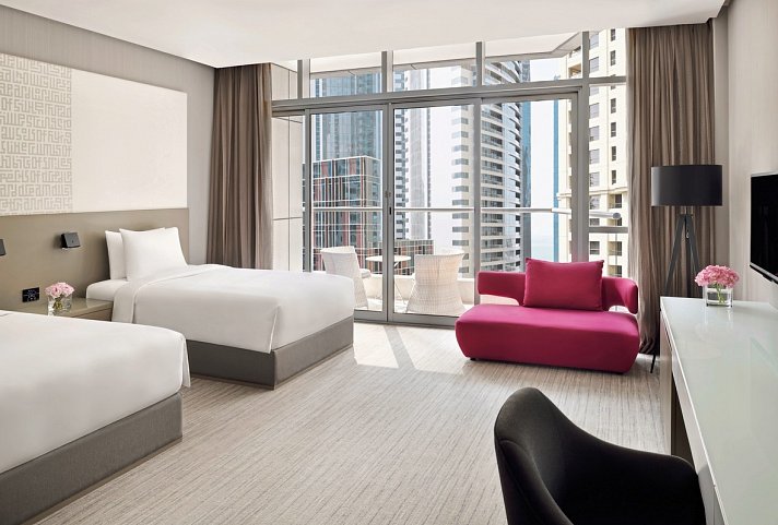 InterContinental Dubai Marina - Wohnbeispiel Classic Twin Room with Balcony