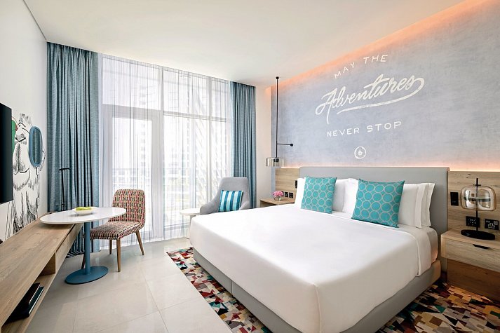 NH Collection Dubai The Palm - Wohnbeispiel Standard Room with Balcony (Zimmercodierungen DG1 & DB1)