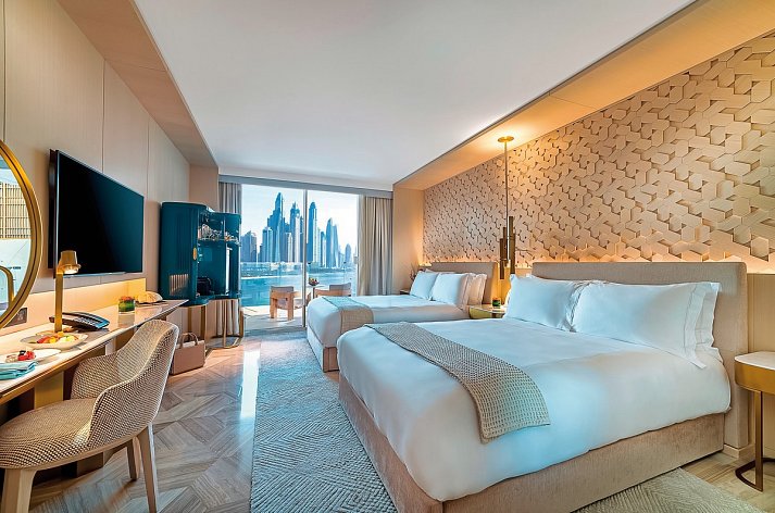 FIVE Palm Jumeirah Dubai - Wohnbeispiel Luxe Sea Double Queen (Zimmercodierung DUM)