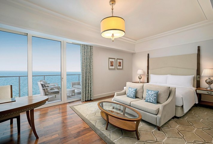 Waldorf Astoria Dubai Palm Jumeirah - Wohnbeispiel King Deluxe Skyline Sea View (Zimmercodierung D1M)