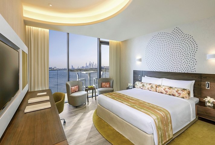 The Retreat Palm Dubai MGallery by Sofitel - Wohnbeispiel Deluxe Room with Balcony, Palm Sea View (Zimmercodierungen UDM & WMM)