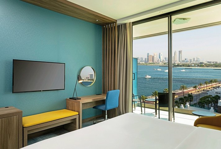 Aloft Palm Jumeirah - Wohnbeispiel Aloft Partial Sea View (Zimmercodierung DB2)