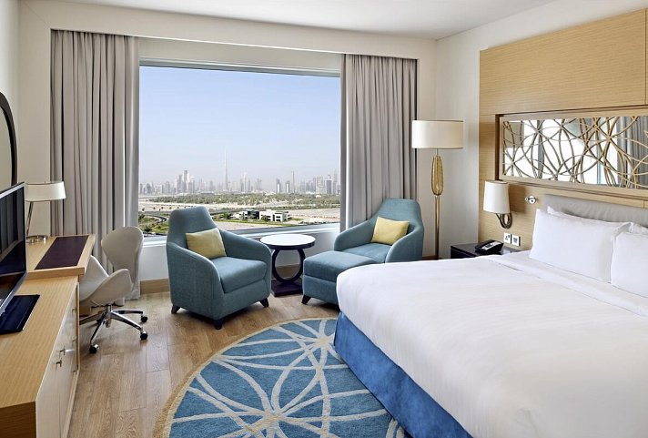 Marriott Al Jaddaf - Wohnbeispiel Deluxe Room (Zimmercodierungen UD1, UT1, WB1, FB1 & WI1)